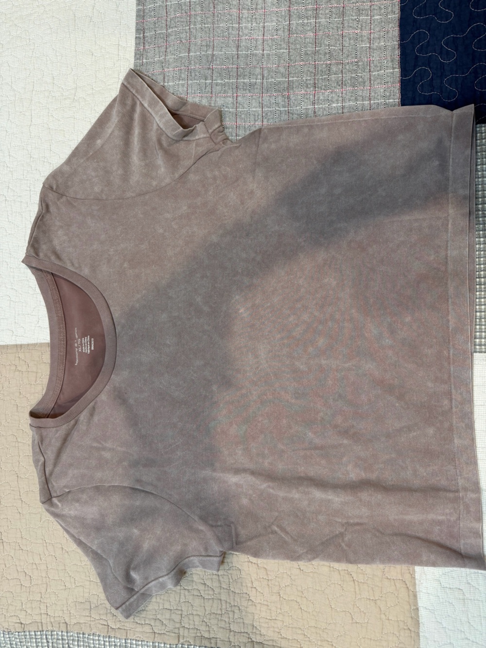 Women's Short Sleeve Crewneck Tee in Taupe XL